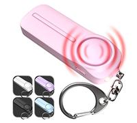 WETEN - Llavero de alarma personal de autodefensa - 130 dB con luz LED - Alerta de emergencia llavero silbato para mujeres, hombres, niños, personas mayores y corredores