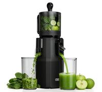 WETIE Extractor de Zumos y Verduras, Licuadora de Prensa en Frío con Boca Extra Grande 120mm, 99% Rendimiento, Slow Juicer Silencioso, Fácil de Limpiar, Incluye 2 Vasos