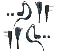 WETIN Auriculares intraurales en Forma de G con Radio bidireccional PTT de 2,5 mm + 3,5 mm, 2 Pines, con micrófono de un Solo Cable, par de Auriculares