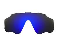 Wetnenss Lentes de repuesto para gafas de sol Oakley Jaw-breaker OO9290/1.5 mm polarizadas/fáciles de instalar, Azul oscuro, 132*52mm