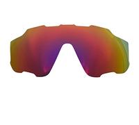 Wetnenss Lentes de repuesto para gafas de sol Oakley Jaw-breaker OO9290/1.5 mm polarizadas/fáciles de instalar (rojo oscuro)
