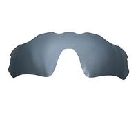 Wetnenss Lentes de repuesto para gafas de sol Oakley Radar EV Path OO9208/1,5 mm polarizadas/fáciles de instalar (plateadas)