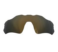 Wetnenss Lentes de repuesto para gafas de sol Oakley Radar EV Path OO9208/1.5 mm polarizadas/fáciles de instalar (K dorado)