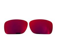 Wetnenss Lentes de repuesto para gafas de sol Oakley Turbine OO9263, polarizadas, grosor 1,5 mm, prevención de sal, resistente al aceite (rojo oscuro), rojo oscuro, 64*43mm