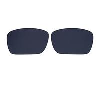 Wetnenss Lentes de repuesto para Oakley Fuel Cell OO9096, polarizadas, grosor 1,5 mm, prevención de sal, resistente al aceite (rojo oscuro), Negro , 61*40mm