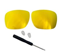 Wetnenss Lentes de repuesto y destornillador H20 para gafas de sol Oakley Holbrook Metal OO4123 (dorado)