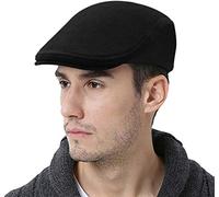 WETOO Gorra con Visera para Hombre, Color Negro