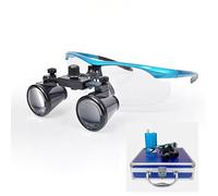 Wetsfgdg Gafas Aumento Dentista Lupas Dentales,Binocular Loupes Lupa,3.5X con Clipa y Batería Recargable - Ergonómico 420mm para Precisión en Odontología-Azul(3.5X)