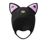 Wetsuit Hood Cat - Gorro de baño térmico de neopreno, pasamontañas de buceo de 3 mm, gorro de cabeza para orejas de felino | Capa de aislamiento de pasamontañas de neopreno, capucha térmica de buceo