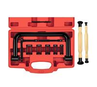 WETT Juego de compresor de resorte de válvula, herramienta de extracción de abrazadera de resorte de válvula de motor con pinzas de válvula, mandíbula de abrazadera C, palanca de mano, adaptadores de