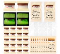 Wettarn 30 juegos de bolas de malvavisco emocionales luminosas para el estrés, regalos a granel para profesores, lindas bolas de malvavisco para aliviar el estrés, tarjetas inspiradoras para empleados