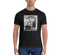 weUGHe2ND3 Clapton is God - Black on White Essential T-Shirt Mens Graphic t-Shirts Anime Short t-Shirt