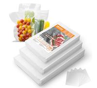 Wevac Core Pack 150 Bolsas de Vacío Gofradas Mixtas (15x25, 25x35, 30x40 cm), Bolsas para Envasar al Vacío Alimentos Profesionales, Sin BPA, Resistentes para Cocción y Almacenaje