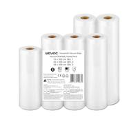 Wevac Lite 6 Rollos Envasadora al Vacio, 1 Roll 15x300cm y 3 Rolls 20x300cm y 2 Rolls 28x300cm, Bolsas Para Envasar al Vacio Alimentos für Lebensmittel, Geeignet für Alle Folienschweißgerät, BPA-frei