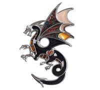 WEVENI Fantástica aleación dinosaurio dragón broche esmalte Pines para mujeres señoras niñas moda regalo joyería, Moyen, Aleación de cinc esmaltada, Sin piedras decorativas