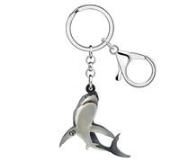 WEVENI Llaveros acrílicos de medusas con forma de tiburón, pulpo, cangrejo, tortuga, dijes para mujeres y niñas, accesorios de bolso (tiburón D), Shark D