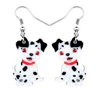 WEVENI Pendientes de acrílico con diseño de perro dálmata de Yorkshire Terrier, joyería para mascotas, regalos para mujeres, Acrílico, Sin piedra preciosa