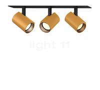 Wever & Ducré Ceno 3.0, foco parcialmente empotrado LED, negro/dorado - 3.000 K