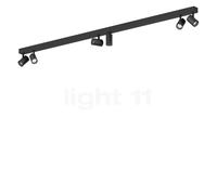 Wever & Ducré Ceno 6.0, lámpara de techo LED, negro mate - 2.700 K