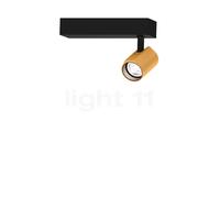 Wever & Ducré Ceno Surface 1.0, Spot LED, negro/dorado - 2.700 K