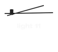 Wever & Ducré Fil Spin 1.0, lámpara de techo LED, negro mate