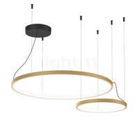 Wever & Ducré Kujo 3.1, lámpara de suspensión LED, champán