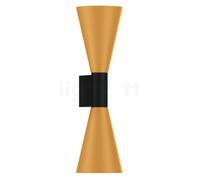 Wever & Ducré Odrey 2.5, lámpara de pared, negro/dorado