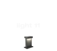 Wever & Ducré Palos Carré 2.0, luz de pedestal LED, antracita - 17 cm - 3.000 K - placa base
