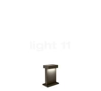 Wever & Ducré Palos Carré 2.0, luz de pedestal LED, bronce - 17 cm - 3.000 K - placa base