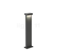 Wever & Ducré Palos Carré 2.0, sobremuro LED, antracita - 67 cm - 2.700 K - placa base