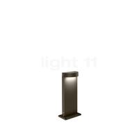 Wever & Ducré Palos Round 1.0, luz de pedestal LED, bronce - 27 cm - 3.000 K - placa base