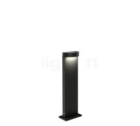 Wever & Ducré Palos Round 1.0, sobremuro LED, negro - 47 cm - 2.700 K - placa base
