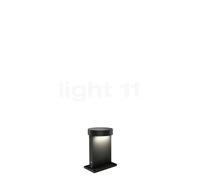 Wever & Ducré Palos Round 2.0, luz de pedestal LED, negro - 17 cm - 3.000 K - placa base
