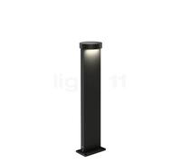 Wever & Ducré Palos Round 2.0, sobremuro LED, negro - 67 cm - 2.700 K - placa base