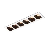 Wever & Ducré Pirro 6.0, foco empotrable LED, blanco/negro