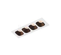 Wever & Ducré Pirro Petit 4.0, luz empotrada parcial LED, blanco/negro - 3.000 K
