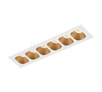 Wever & Ducré Pirro Petit 6.0, luz empotrada parcial LED, blanco/champán - 3.000 k