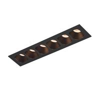Wever & Ducré Pirro Petit 6.0, luz empotrada parcial LED, negro - 2.700 K
