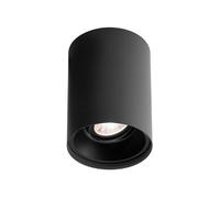 Wever & Ducré Solid 1.0 Spot LED, negro - dim to warm - regulable por corte de fase - 38°
