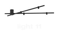 Wever & Ducré Trace Spin 1.0, lámpara de techo LED, negro