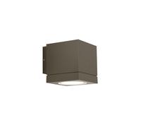 Wever & Ducré Tube Carré 1.0, lámpara de pared PAR16 Outdoor, bronce