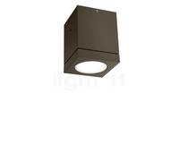 Wever & Ducré Tube Carré 1.0, lámpara de techo PAR16 Outdoor, bronce
