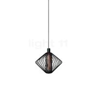 Wever & Ducré Wiro 1.0 Diamond, lámpara de suspensión, negro