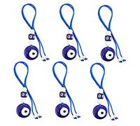 WEWAYSMILE Hamsa - Cuentas de ojo turco con mano de ojo turco para colgar en la pared, llavero de mano de Fátima de ojo turco, para bolsa de coche, llaves, joyería, adorno colgante de regalo