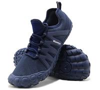 Weweya Running Shoes Men Minimalist Wide Width Toe Box Five Fingers Zero Drop Cross Training Barefoot Sneakers Size 9 Blue