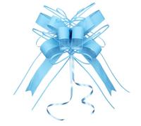 WEWILUCK Lazo de regalo azul grande (8 pulgadas, 10 unidades)