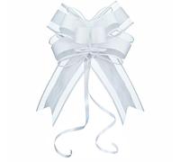WEWILUCK Lazo de regalo blanco (6 pulgadas, 15 unidades)