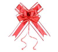 WEWILUCK Lazos de regalo para regalos, 15 lazos rojos para envolver regalos, lazos de regalo de 6 pulgadas con cinta para Navidad, Hanukkah, cumpleaños, cualquier ocasión