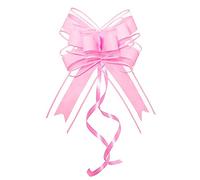 WEWILUCK Lazos rosas para regalos: 15 lazos de regalo de 6 pulgadas para cestas de regalo, envoltura de papel de flores, ideal para mujeres, fiestas, día de San Valentín y más