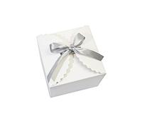 WEWILUCK Pequeña caja de regalo blanca, 10 cajas de regalo con tapas para bodas, propuestas de dama de honor, cumpleaños, fiestas, vacaciones, regalos del día de Galentine, 4.75 x 4.75 x 3.54